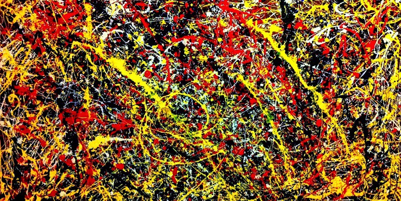 Jackson Pollock painting.